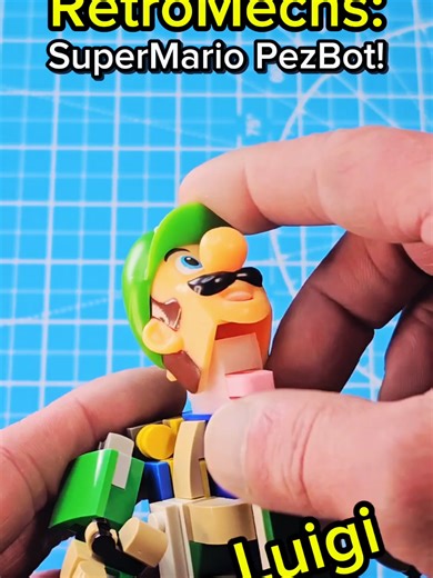 I built a LEGO SuperMario PezBot! #lego #legomoc #game #mario | lego