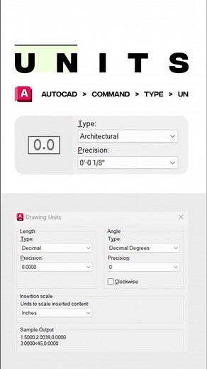 AutoCAD UNITS Tutorial | Learn UNITS Command in AutoCAD #AutoCAD #AutoCADTutorial #AutoCADTips
