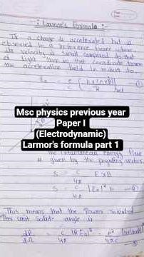 total power radiates by an accelerated charge - larmor formula and it's relativistic generalization