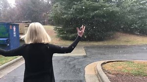 Some of us LOVE snow like this!! Kate Garner Van Denton FOX8 WGHP TV | Cindy Farmer FOX 8