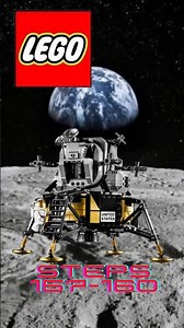 BUILDING THE LEGO NASA LUNAR MODULE steps 157-160 #lego #stopmotion #moon