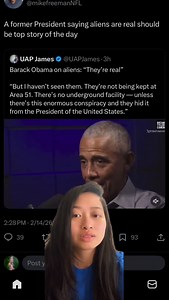 barack obama allegedly says that aliens are real but he hasn’t seen them. he spoke about the video that was posted on trump’s truth social account and praised bad bunny’s halftime show. THESE ARE ALL ALLEGATIONS AND OPINIONS #obama #trump #badbunny #america #news | Christine Nguyen