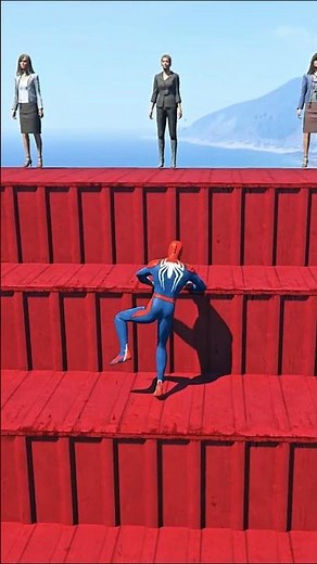 Spider-Man Ragdoll vs GTA 5 Physics 😂 Insane Falls, Crashes & Funny Moments! ep.5 #shorts