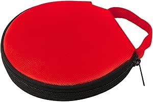 Portable Cd Case Holder, CD/Dvd Disc Holders Storage Cases Wallet for Car,Home (Red, 20 Cds)