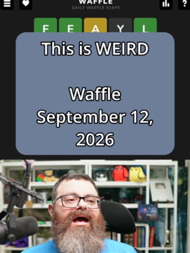 Waffle September 12, 2026 Play here: https://wafflegame.net/ Tomorrow's game is Adoptle: https://tryhardguides.com/adoptle/ #wordgames #wordletok #rangsk