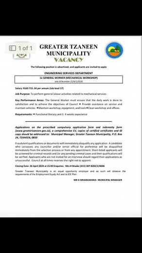 Friday Jobs with Approved Jobz Hub Vacant Positions that needs to be filled urgently…Graduates and Job Seekers Apply Now! For more vacancies or internships visit our Website. Website: www.approvedjobz.co.za Join Our WhatsApp Channel: https://lnkd.in/dkja5MD9 All The Best..