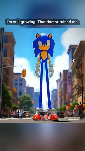 Sonic became a GIANT! 🌀✨ #sonic