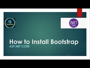 37- How to install bootstrap in ASP.NET Core MVC