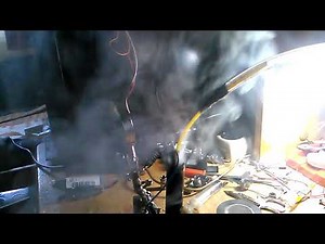 Homemade DIY model train (scale G) smoke generator from e cigarette battery,description video later