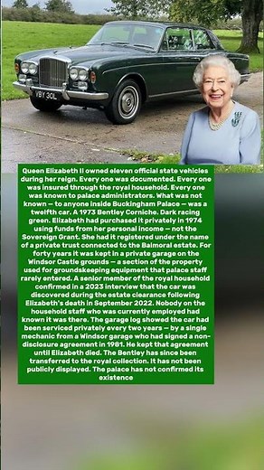 The Bentley Queen Elizabeth Kept Secret for 40 Years — Found in Windsor After She Died