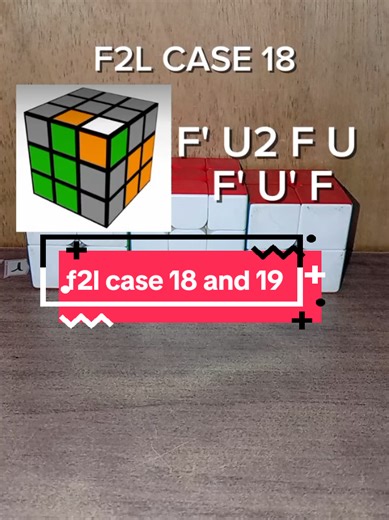 Understanding F2L Cases 18 and 19 for Rubik's Cube Solving