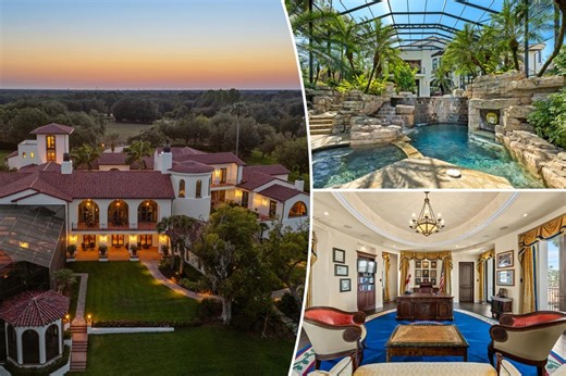 This over-the-top Florida mansion — home to a life-size replica of the Oval Office — will list for $23.6M