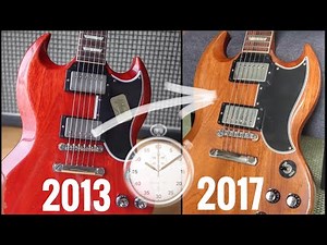 My New Cherry RED Gibson SG faded into BROWN in only 4 YEARS!