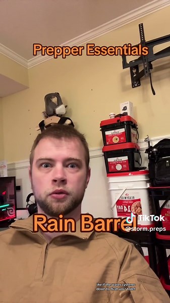 As a prepper it’s essential to have a emergency water supply, so I highly recommend grabing one or more if these 50 gallon rain barrels. #rainbarrel #vevor #waterstorage #survivaltips #gardening