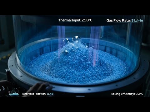 Digital Twin of a Fluidized Bed Reactor | Multiphysics Flow Simulation