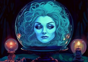 Haunted Mansion - Madame Leota Art - Digital Art File for Instant Download - Etsy