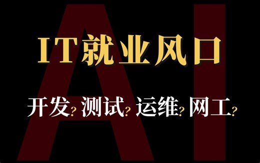 25年普通程序员还能赶上的IT红利风口？AI | 开发 | 后端 | 测试 | 运维 | 大数据 | Java | C | Golang | Python...
