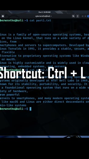 One Linux command that cleans your entire terminal #shorts #linux #terminal
