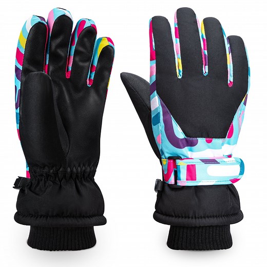 ThxToms Kids Winter Gloves Waterproof Snow Gloves for Kids Skiing Snowboarding, Cold Weather Gear for Boys and Girls - Walmart.com