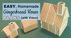 Homemade Gingerbread House (EASY, DIY Christmas Ideas) - Free Printables, Lettering, SVG Files, Tools & Apps