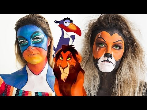 Disney's The Lion King SCAR, ZAZU, SIMBA, & RAFIKI Makeup Tutorial