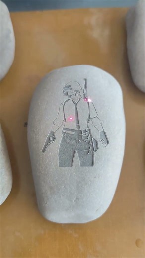 Carving stone using a 30W fiber laser marking machine