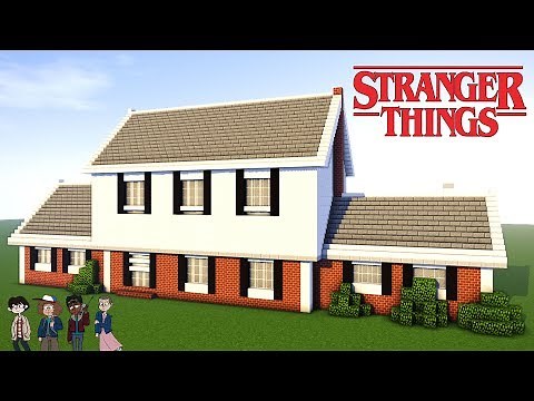 Minecraft Tutorial: How to Make Stranger Things House - Mike wheeler - Suburban house