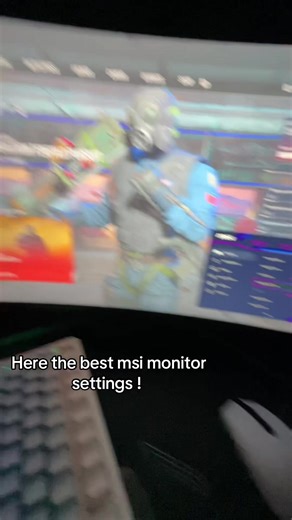 Best msi monitor colour settings in my opinion 😍 || #foryoupage #rainbowsixsiege #viral #xyzabc #funny