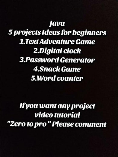 Java project ideas for beginners #coding #java
