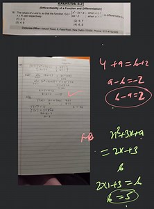 [Differentiability of a Function and Differentiation] 19. The v... | Filo