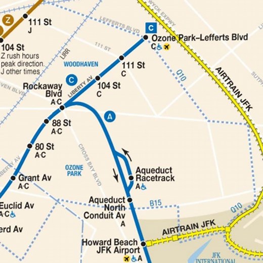 C train to Lefferts Blvd Announcements
