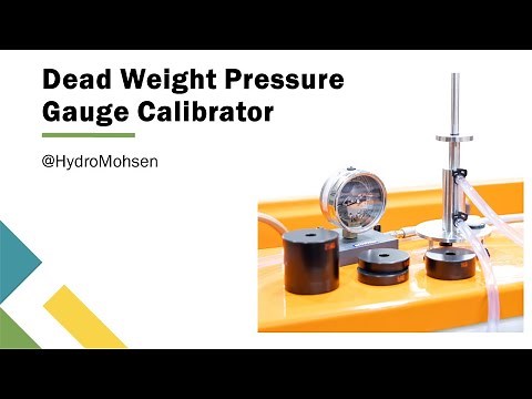 Pressure Gauge Calibration using a Dead Weight Calibrator - Armfield F1-11