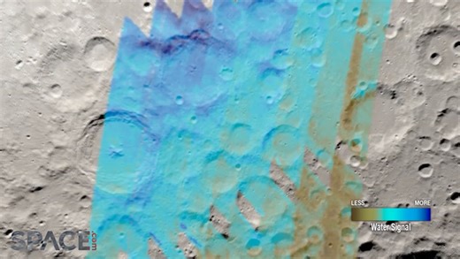 Water distribution near moon’s south pole mapped using NASA SOFIA data