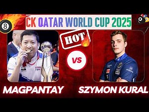 FINAL HIGHLIGHT | Qatar World Cup 10 Ball 2025 | Jonas Magpantay vs Szymon Kural | Race to 13