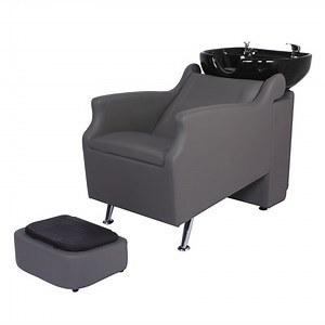 "ISLAND" Backwash Shampoo Unit in Grey