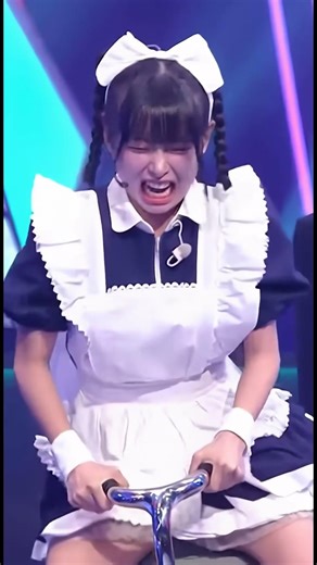 Maid outfit seesaw went WRONG #challenge #fails #funny