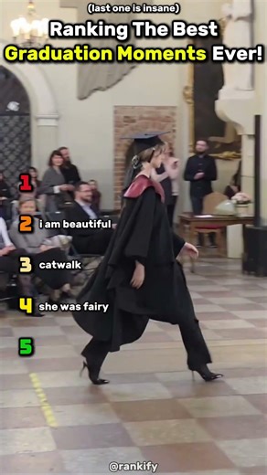 Graduation Moments RANKED | The Backflip At The End 😱 #shorts #usa