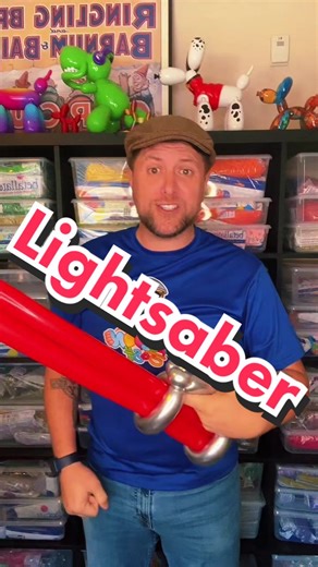 How to Make a Lightsaber Balloon - Step by Step Tutorial