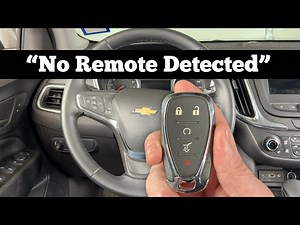 2018 - 2024 Chevy Equinox NO REMOTE DETECTED - How To Start Chevrolet With Dead Key Fob Battery