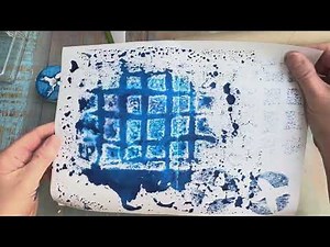 Making collage papers using Recycled materials - experimental printmaking at home