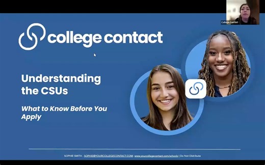 Intro to the California State University Admissions System (CSU's)