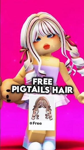 FREE CUTE ROBLOX HAIR! 🎀✨ #roblox #freeitems