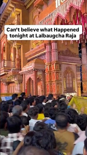 Can't believe what happened at Lalbaugcha Raja! #lalbaughcharaja