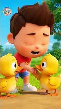 Five Little Ducks The Boo Boo Song | Caring For My Ducks | Kids Duck TV #shorts