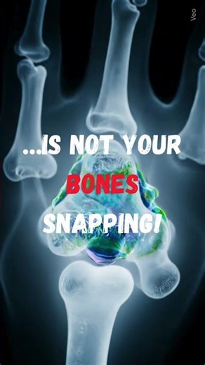 What's the popping sound when you crack your fingers? 🫧#shorts