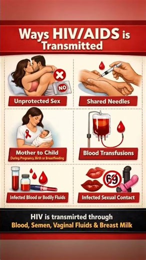 How HIV/AIDS Spreads: Key Ways You Should Know #usmle #hiv #hiveducation