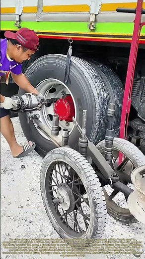 Rolling the Thunder: The Mobile Cart That Tames Truck Tire Lug Nuts