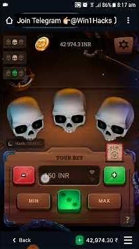 ₹6000 Live Win in 2 minutes ☠ - Skull Game Hack Trick. 1Win Hacks