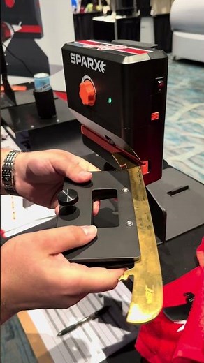 Bladetech Hockey 24K Gold Blades Meet the Sparx Hockey Machine #hockey #nhlhockeyislife #nhlteam