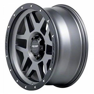 Pro Comp Wheels Tacoma Phaser Matte Graphite with Black Lip 6-Lug Wheel; 17x9; -6mm Offset PXA2641-7983 (05-15 Tacoma) - Free Shipping